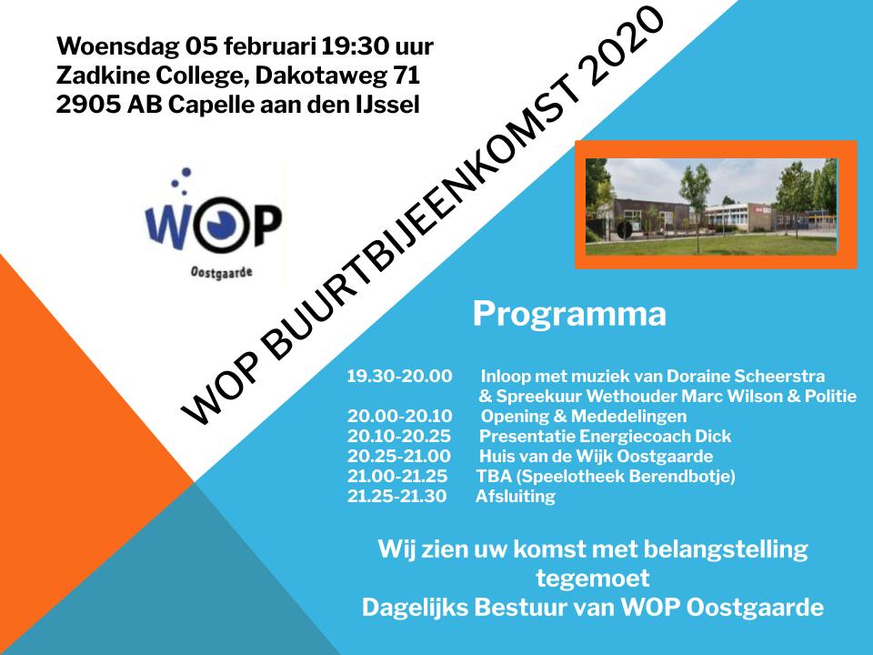 Agenda 5 feb 2020