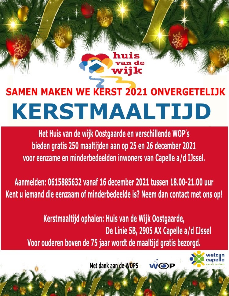 Kerstmaaltijd 2021