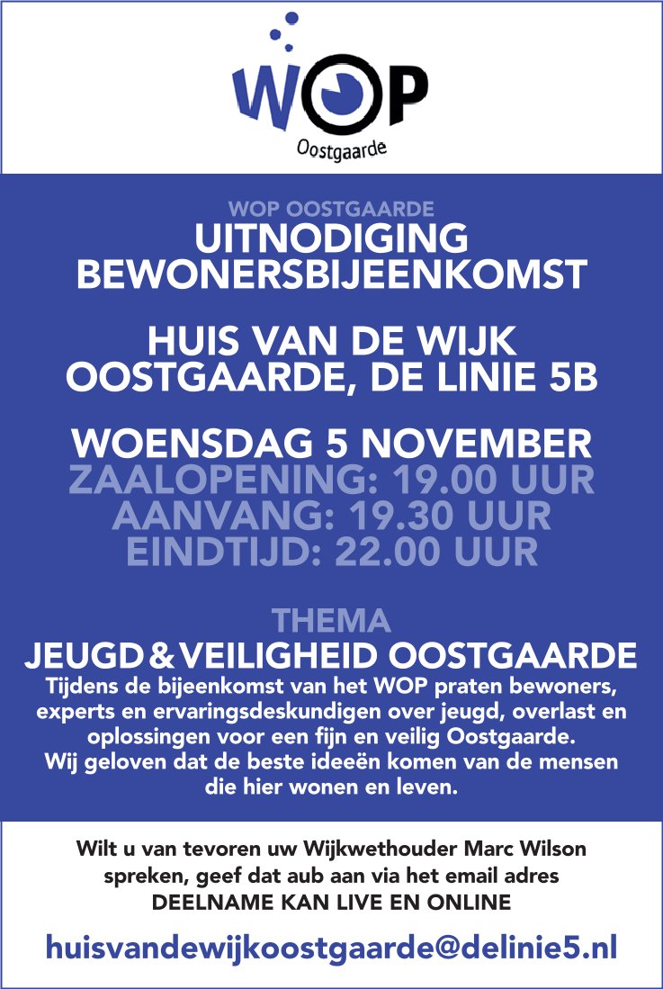 Bewonersbijeenkomst