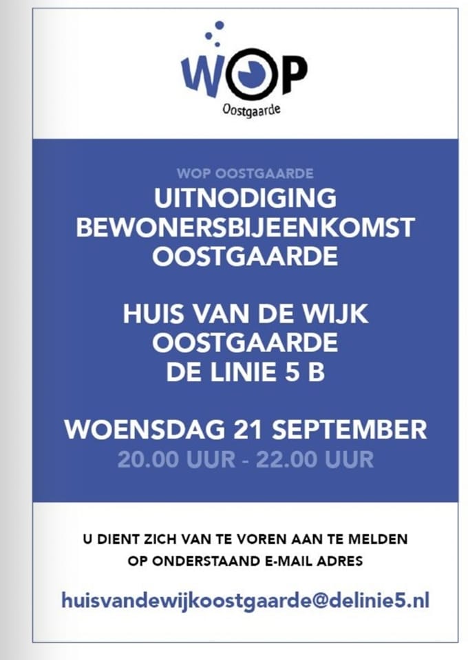Buurtbijeenkomst 21 sept 2022