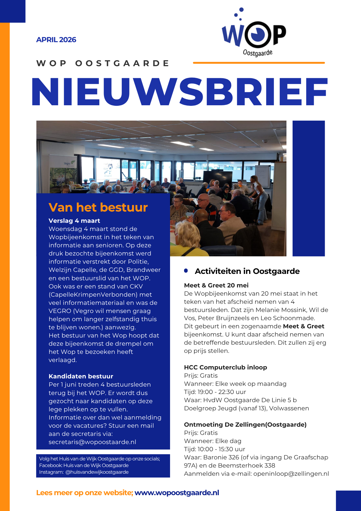 Nieuwsbrief april 2026