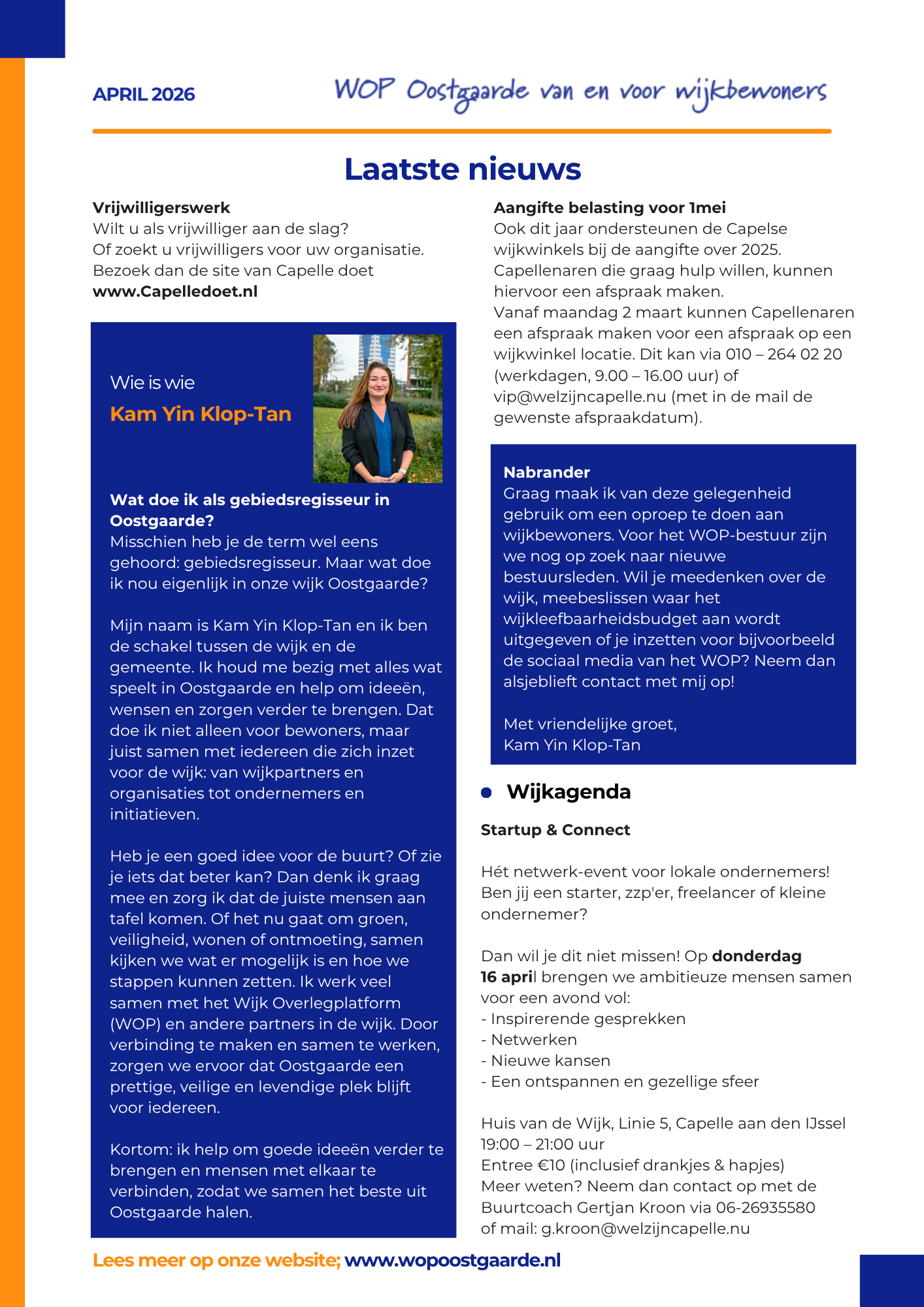 Nieuwsbrief april 2026